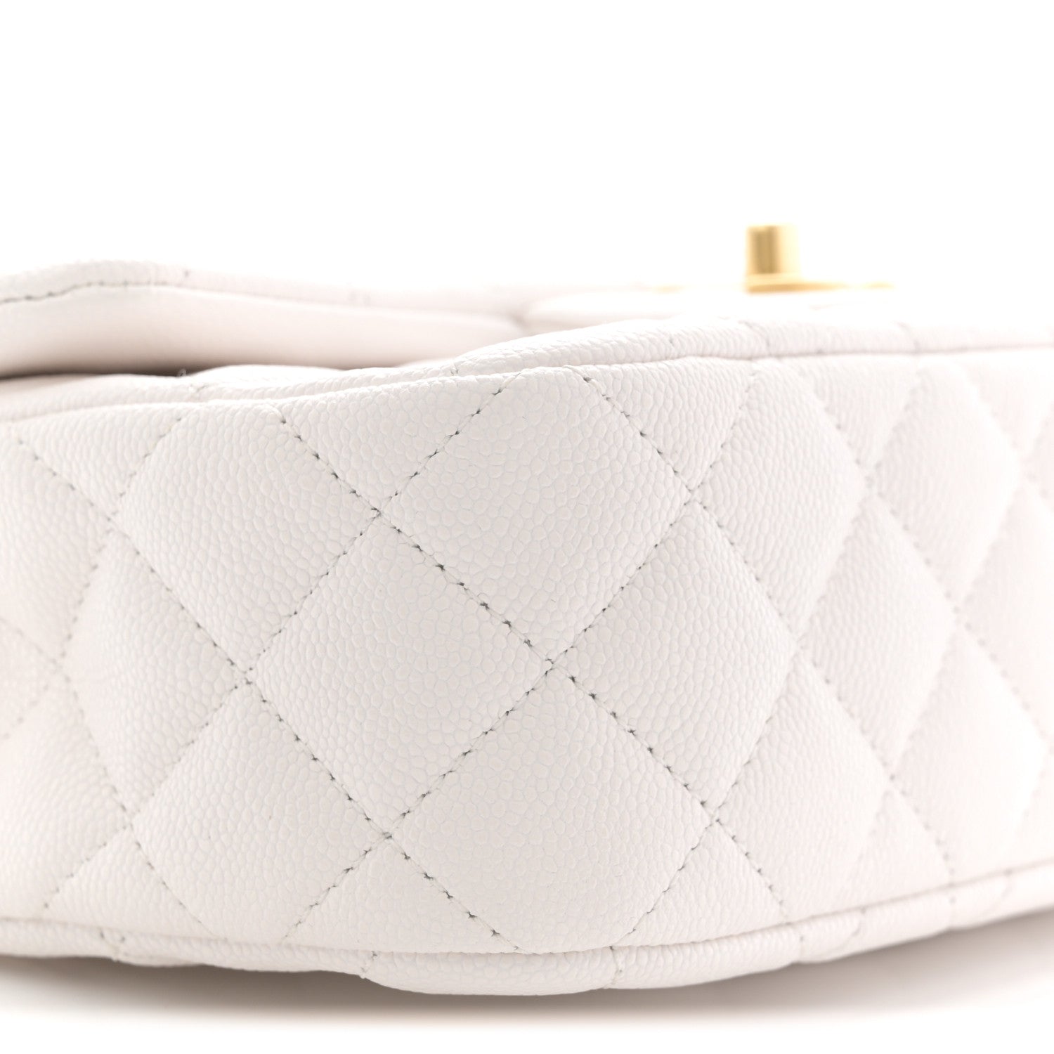 Chanel Caviar Quilted Small Handy CC Flap White 16 of 19