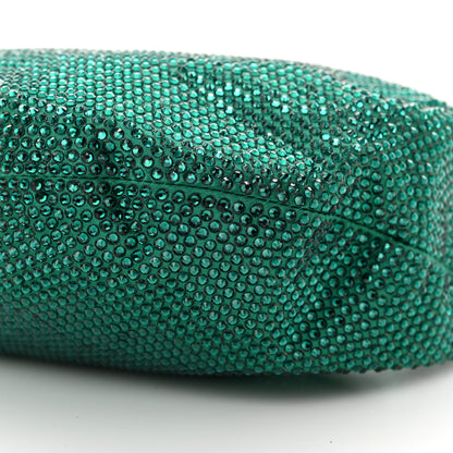 Bottega Veneta Crystal Embellished Satin Mini Hotfix Jodie Emerald 10 of 10
