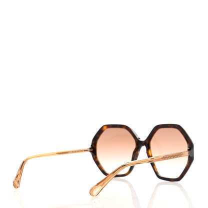 Chloe Octagonal Esther Sunglasses CH0008S Dark Havana 4 of 7