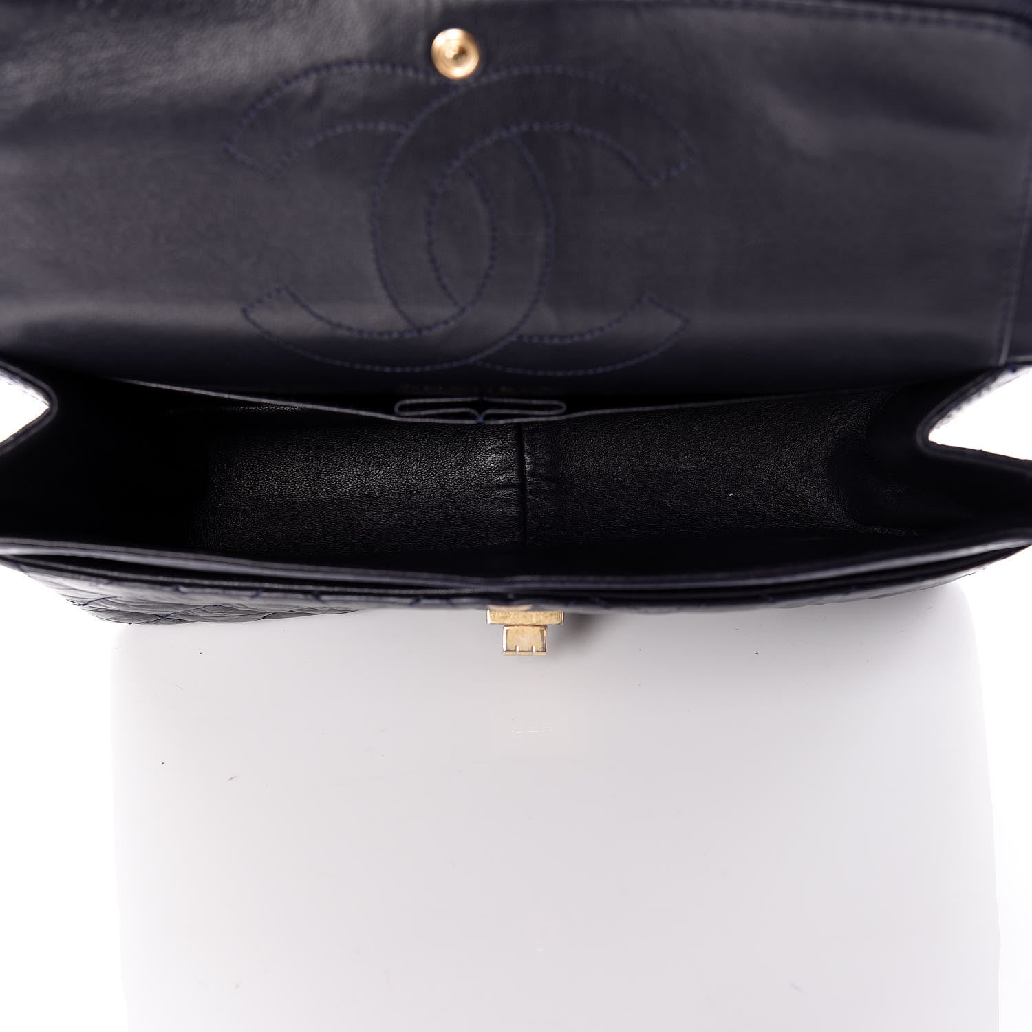 Chanel Aged Calfskin Quilted 2.55 Reissue 226 Flap Navy Dark Blue 5 of 15