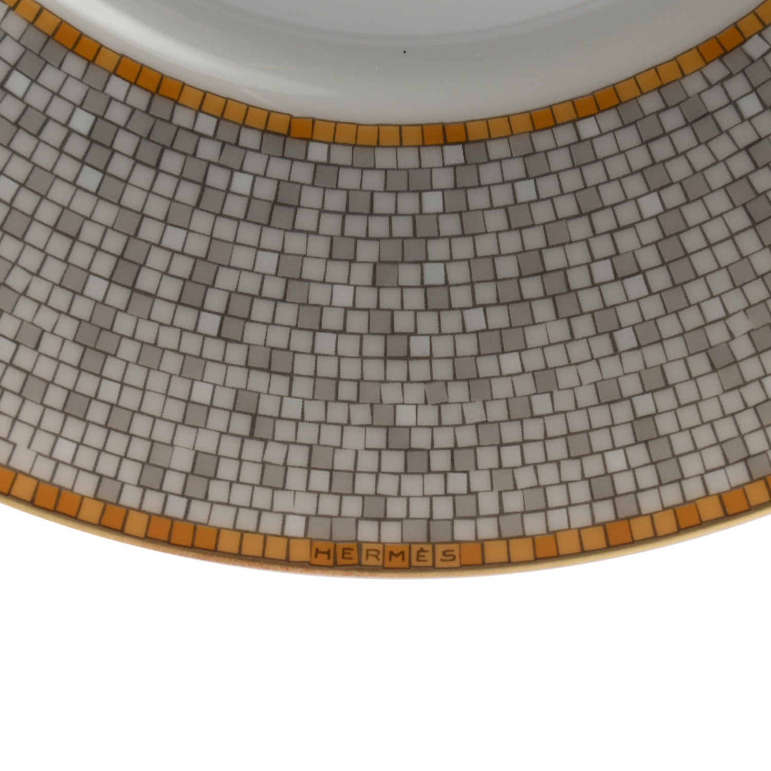 Hermes Porcelain Mosaique Au 24 Gold Breakfast Cup And Saucer Set Of 2 8 of 9
