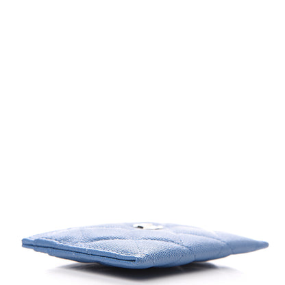 Chanel Caviar Quilted Card Holder Blue 3 of 8
