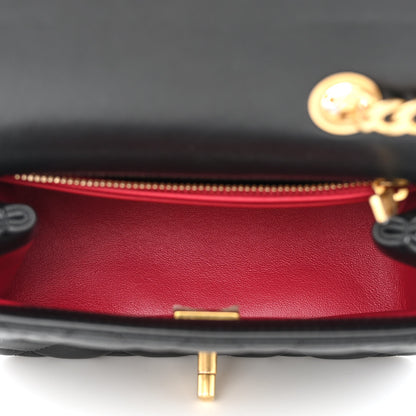 Chanel Lambskin Quilted Mini Sweet Camellia Flap Black 5 of 12