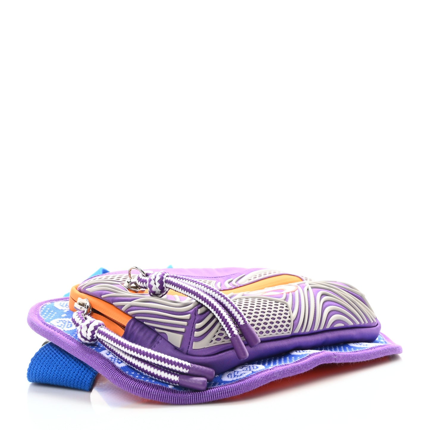Jersey GG Monogram All Over Sporty Belt Bag Grey White Multicolor