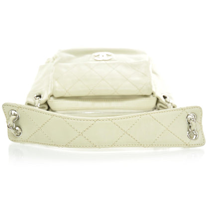 Chanel Lambskin Quilted Shoulder Flap Bag Ivory 6 of 11