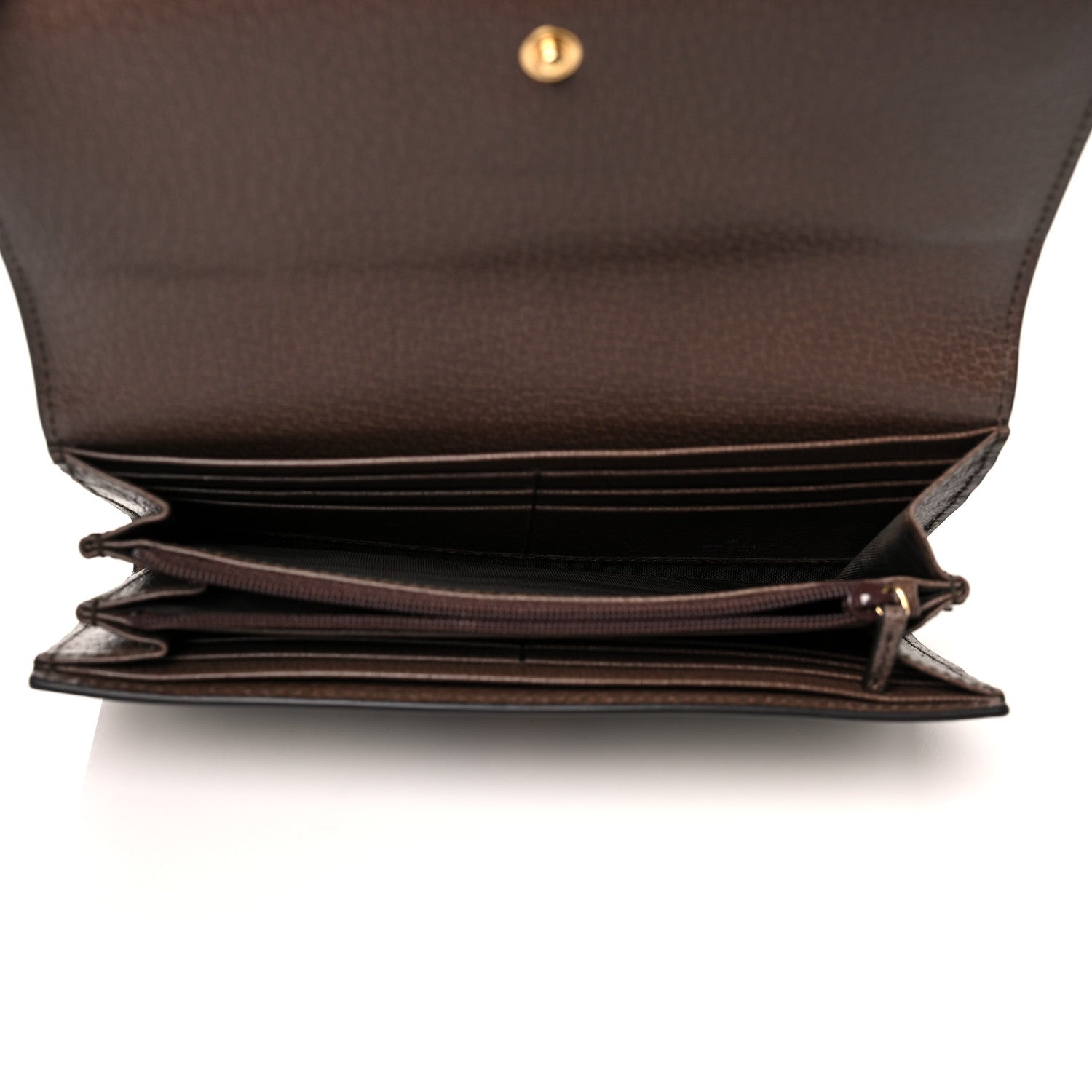 Gucci GG Supreme Monogram Web Ophidia Continental Wallet Brown 5 of 9