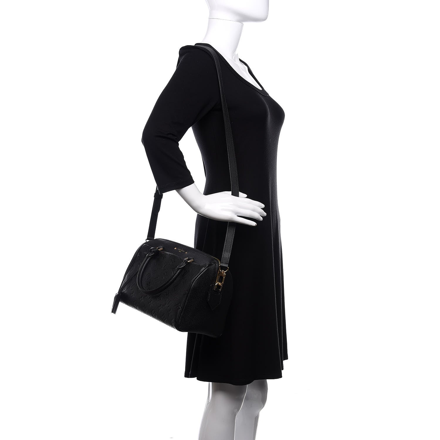 Louis Vuitton Empreinte Speedy Bandouliere 25 NM Black 2 of 10