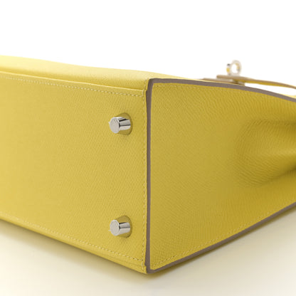 Hermes Epsom Kelly Sellier 25 Lime 10 of 11