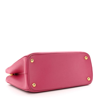 Prada Saffiano Small Galleria Double Zip Tote Fuxia 4 of 12