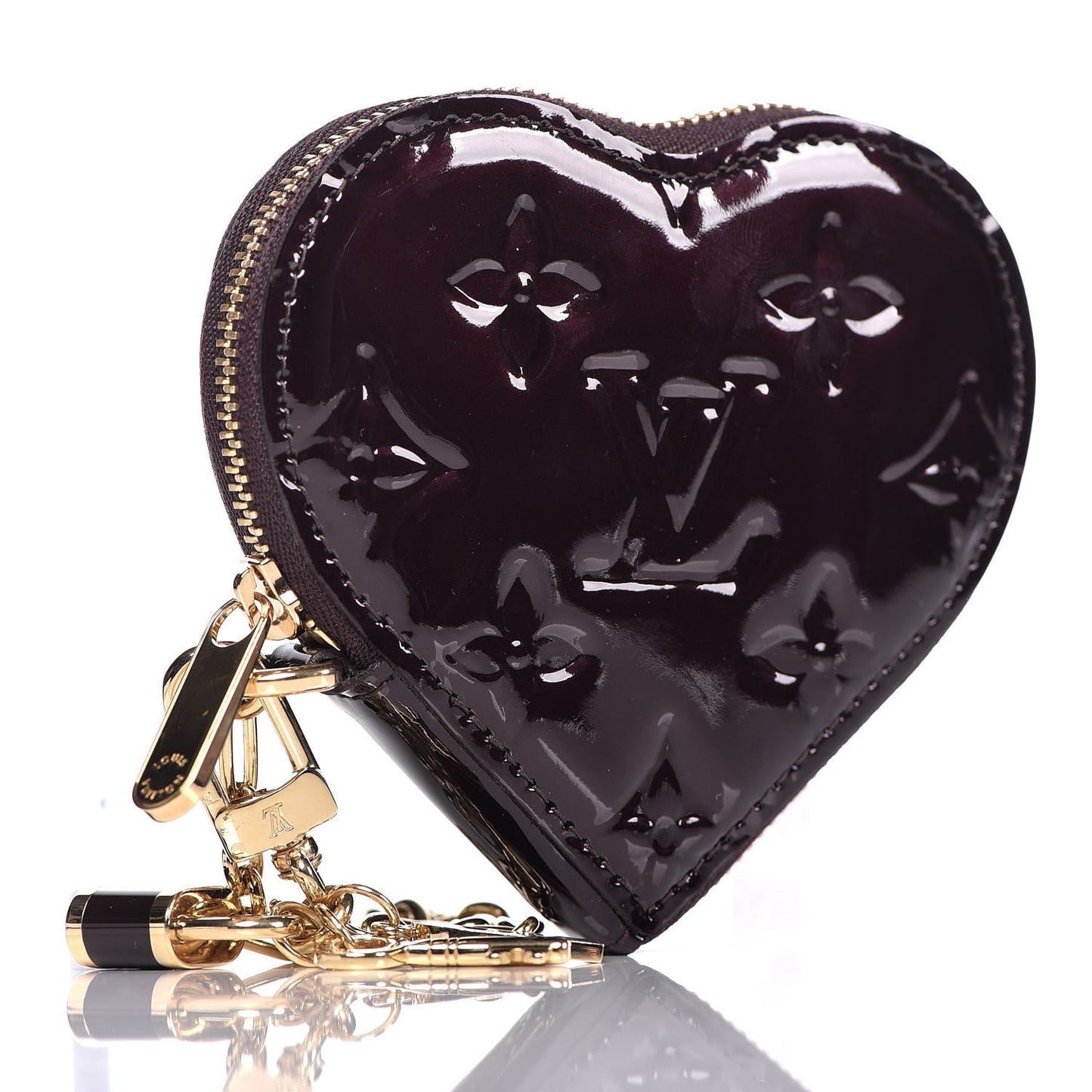 Vernis Coeur Heart Coin Purse Amarante