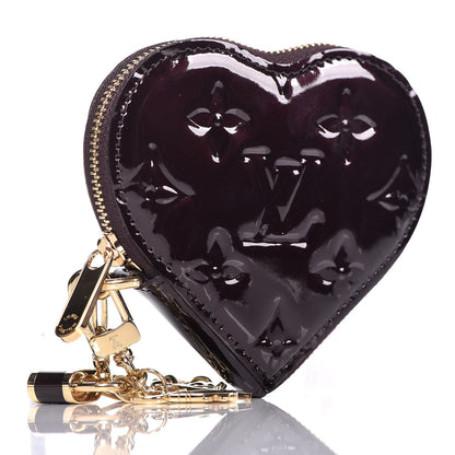Louis Vuitton Vernis Coeur Heart Coin Purse Amarante 3 of 7