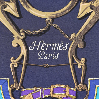 Hermes Silk L'Instruction Du Roy Scarf 90 5 of 8