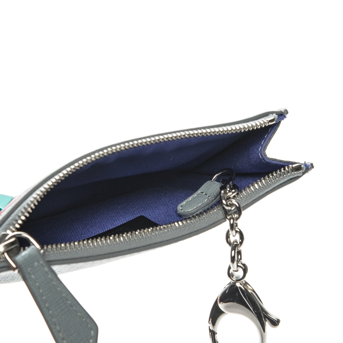 Vitello Elite Studded Hypnoteyes Coin Pouch Key Case Polvere Multicolor