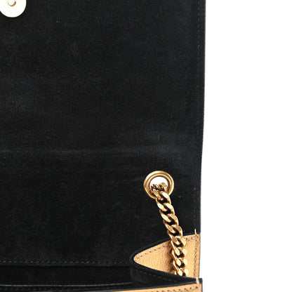 Saint Laurent Metallic Calfskin Small Classic Monogram Kate Tassel Satchel Gold 12 of 18