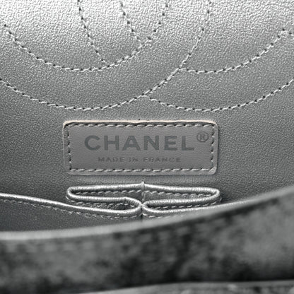 Chanel Metallic Caviar Quilted 2.55 Reissue 226 Flap Silver Black 6 of 10