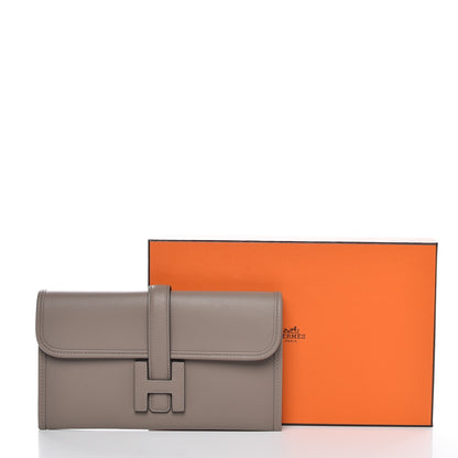Hermes Swift Jige Duo Clutch Gris Asphalte 10 of 10