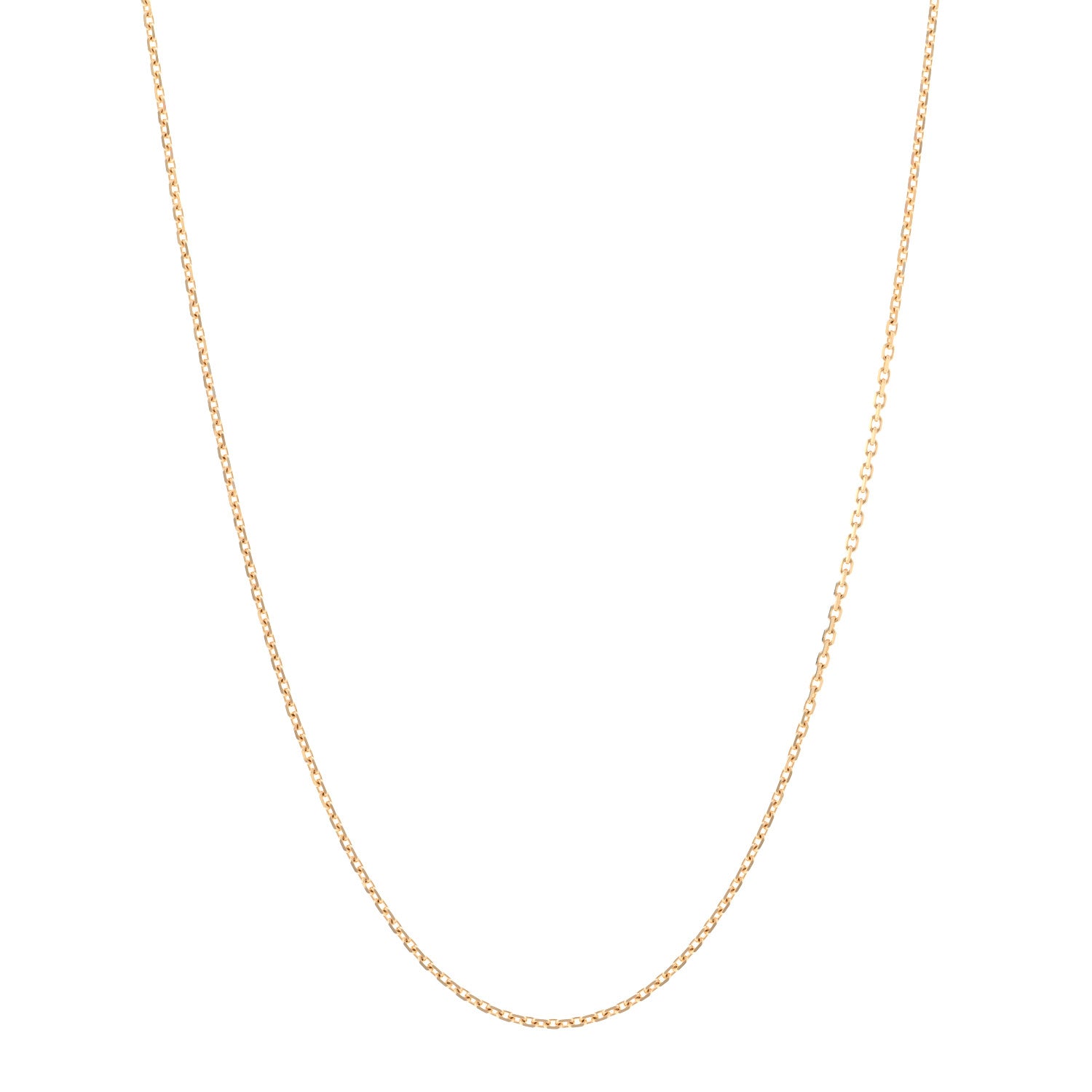 Van Cleef & Arpels 18K Yellow Gold Trace Chain Necklace 1 of 5