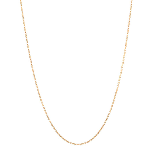 18K Yellow Gold Trace Chain Necklace