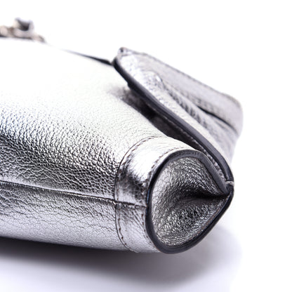 Alexander McQueen Metallic Lambskin De Manta Clutch Gun 7 of 11