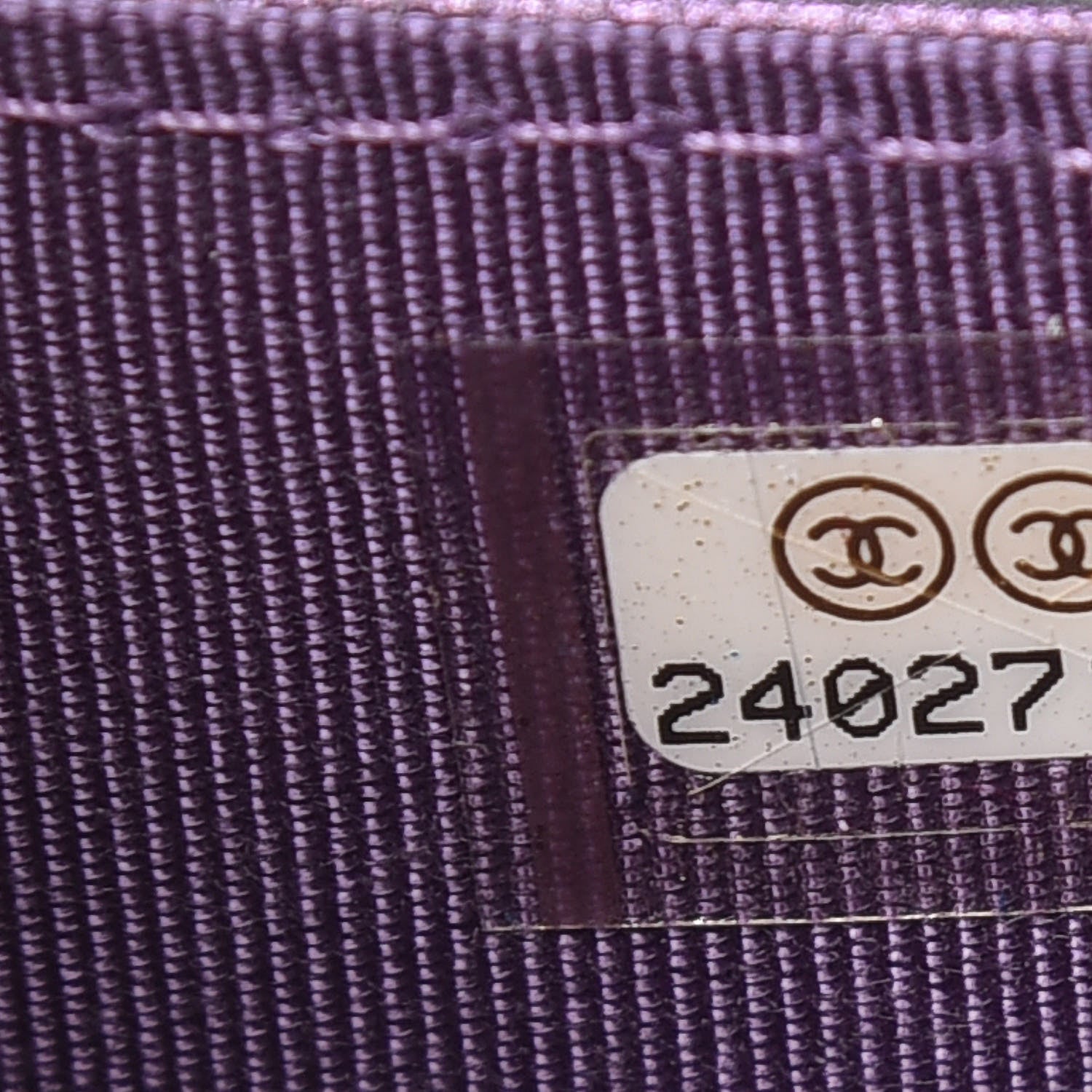 Chanel Metallic Lambskin Quilted Flap Card Holder Dark Purple 8 of 13