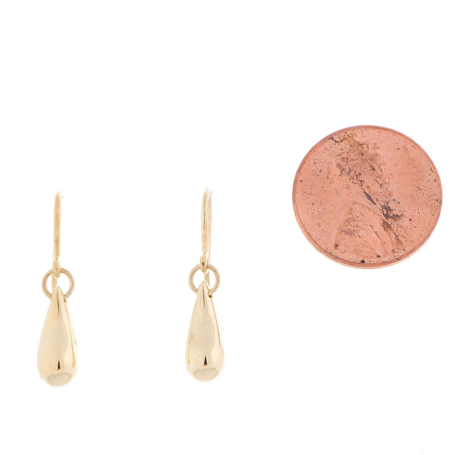 Tiffany 18K Yellow Gold Elsa Peretti 12mm Teardrop Earrings 2 of 5
