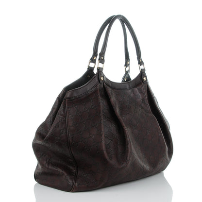 Gucci Guccissima Signature Large Sukey Tote Chocolate 3 of 10