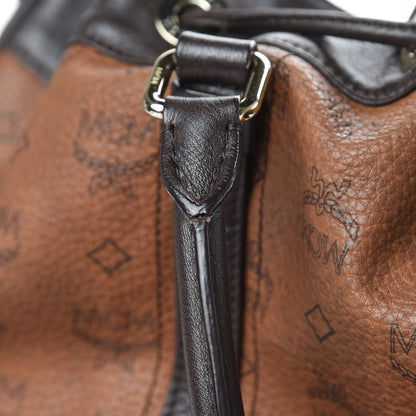 MCM Visetos Drawstring Shopper Cognac 14 of 15