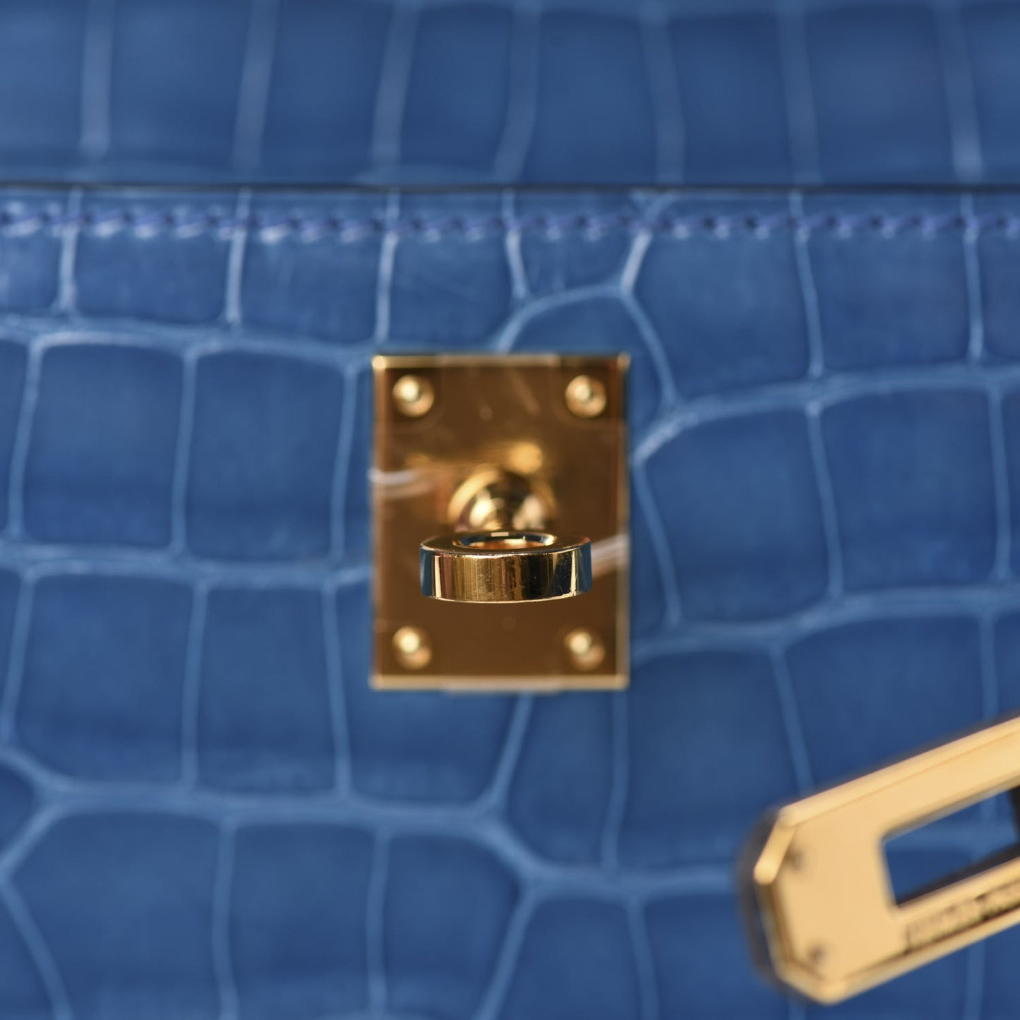 Shiny Alligator Kelly Pochette Mykonos