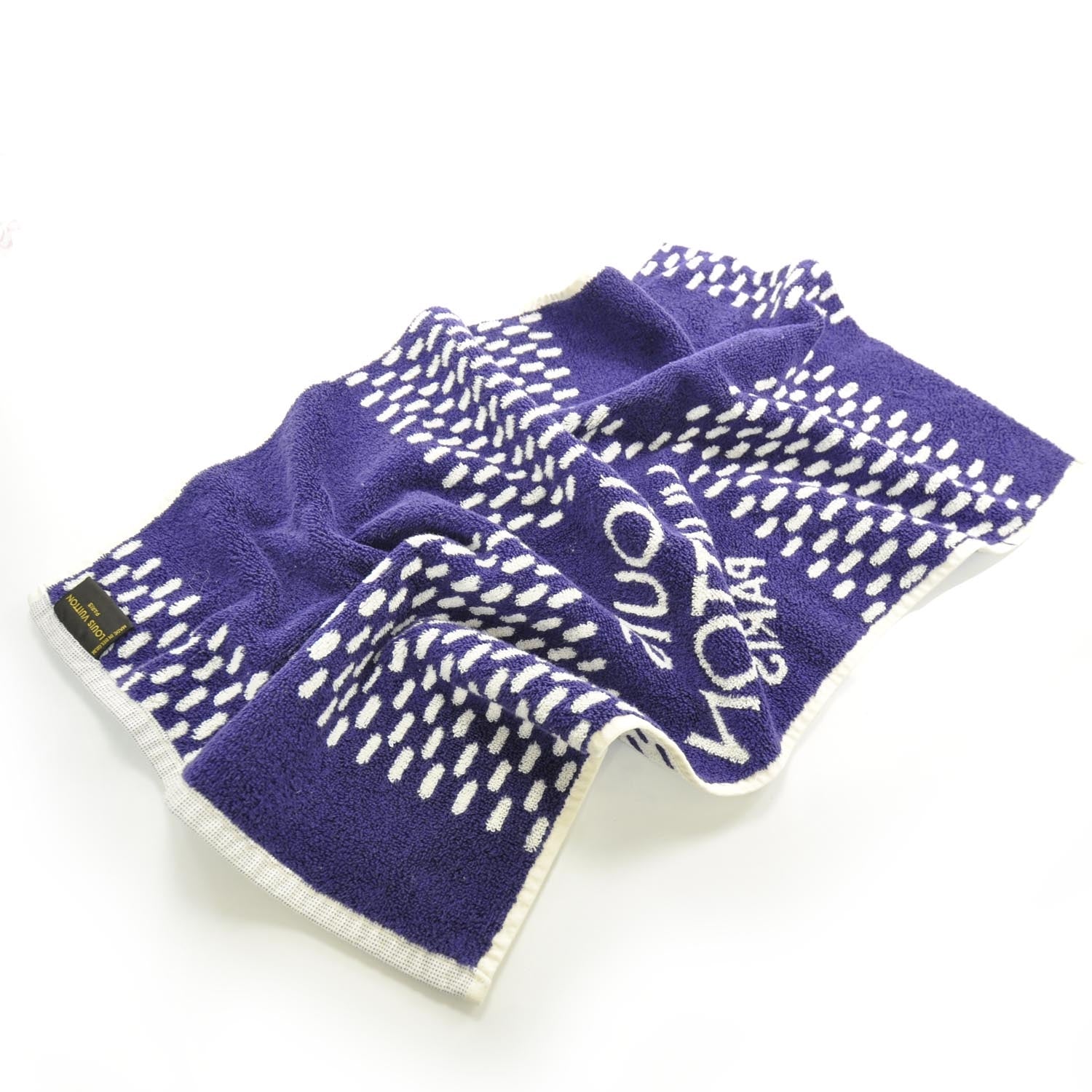 Louis Vuitton Cotton Damier Azur Gym Towel 3 of 6