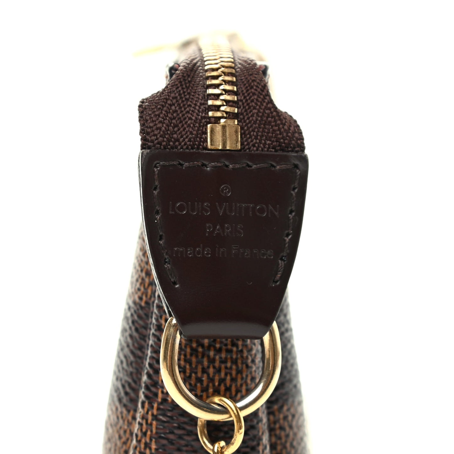 Damier Ebene Complice Trunks and Bags Mini Pochette Accessories Red