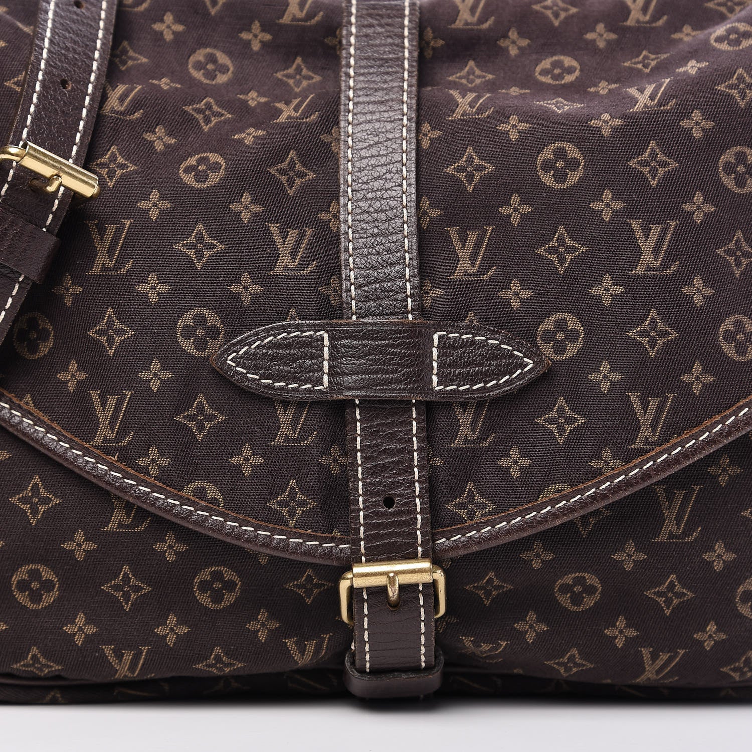 Louis Vuitton Monogram Mini Lin Saumur Ebene 10 of 10