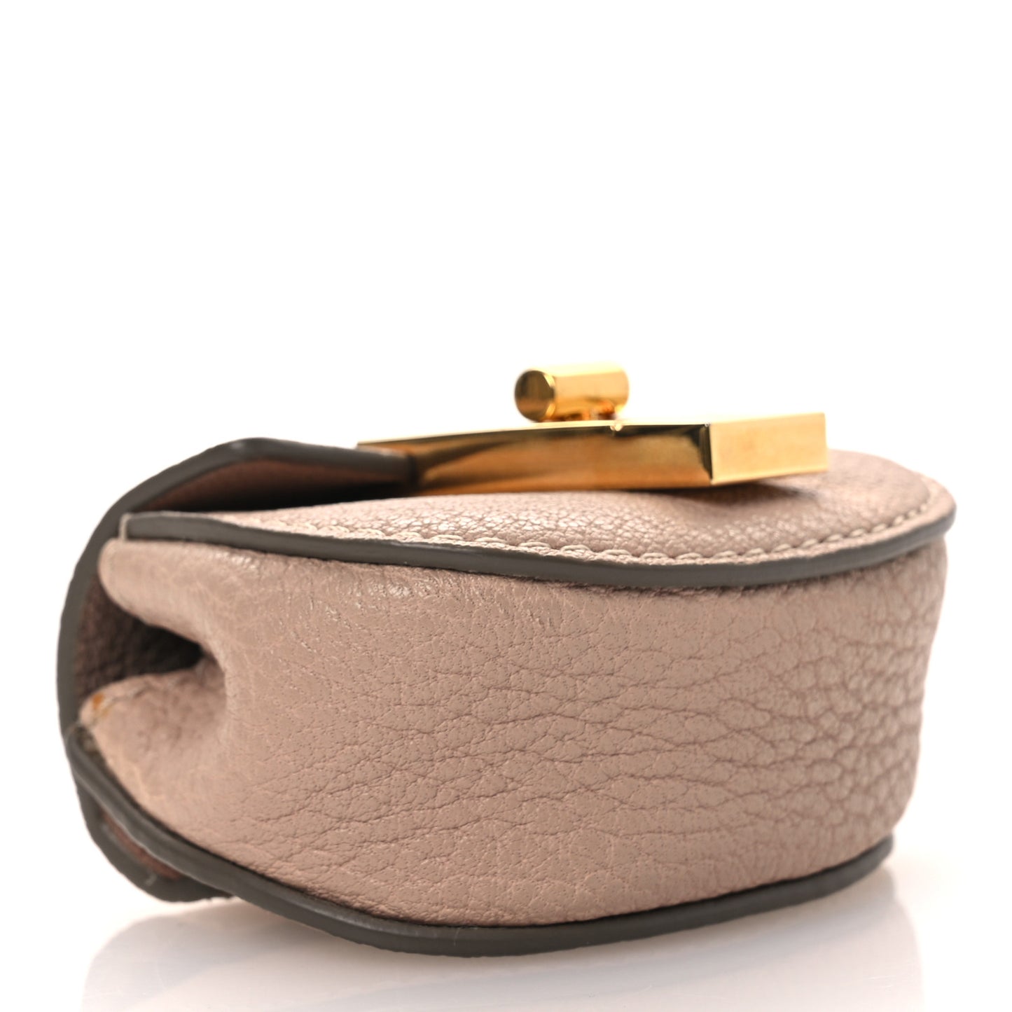 Grained Calfskin Mini Drew Belt Bag Cement Pink