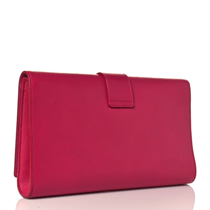 Saint Laurent Calfskin Classic Y Ligne Clutch Fuchsia 2 of 20