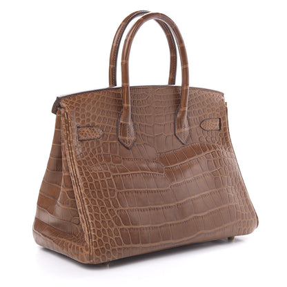 Hermes Matte Alligator Birkin 30 Alezan 3 of 29