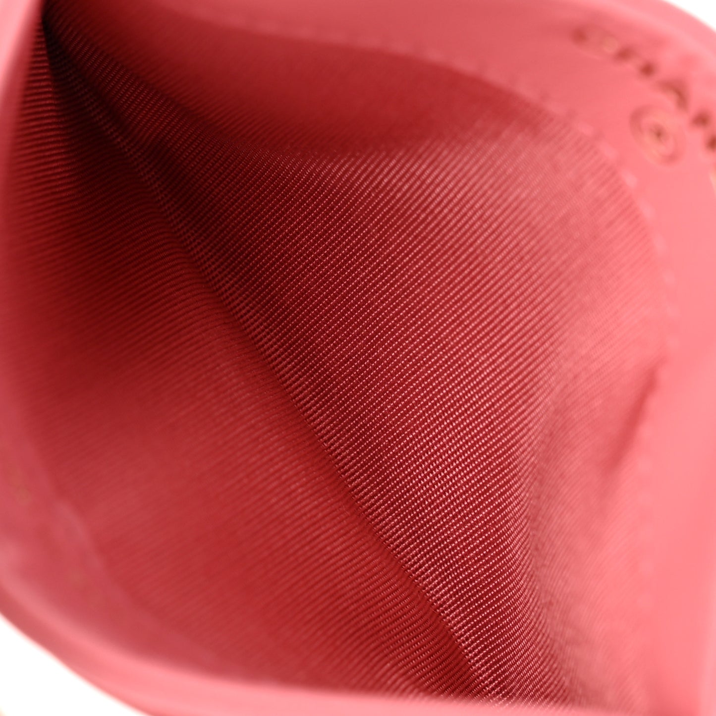 Caviar Camellia Embossed Card Holder Pink