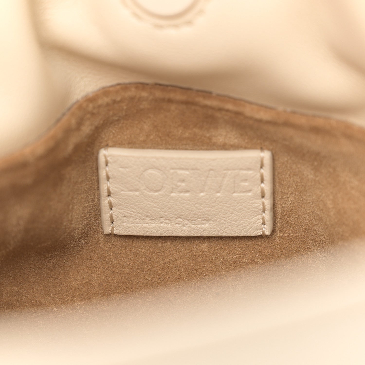 Loewe Calfskin Mini Flamenco Knot Clutch Angora 6 of 9