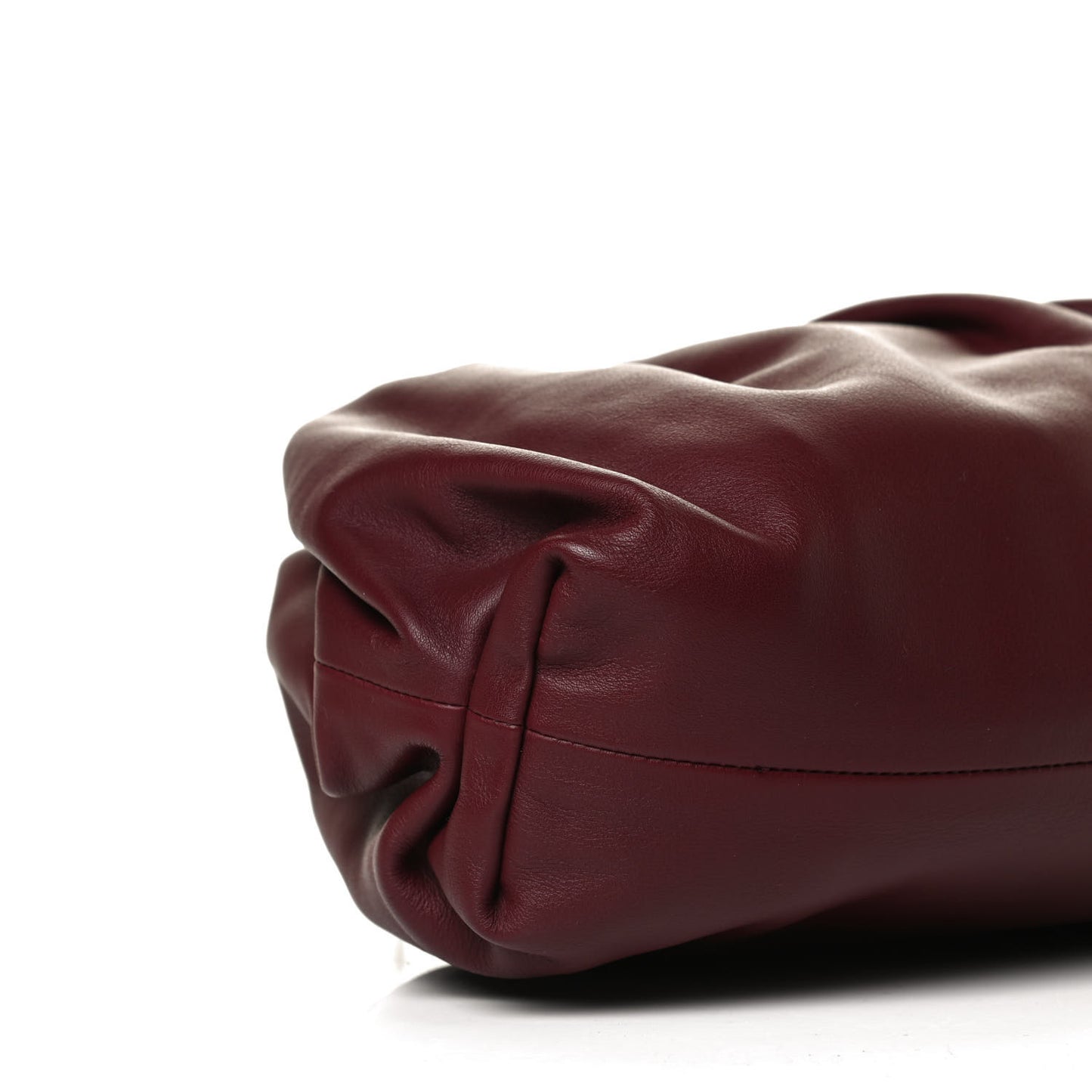 Smooth Butter Calf The Pouch Oversized Clutch Bordeaux