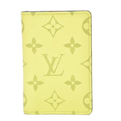 Louis Vuitton Monogram Taiga Pocket Organizer Yellow 1 of 7