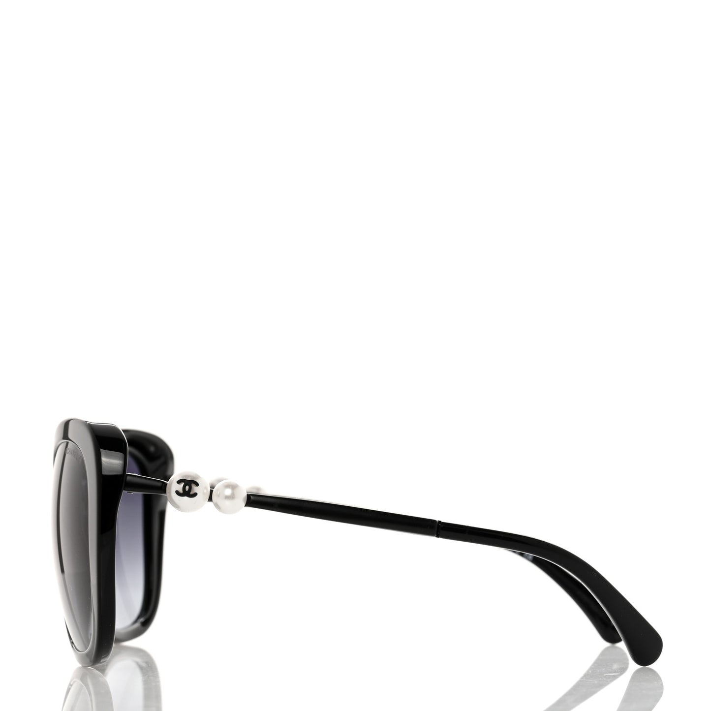 Acetate Butterfly Winter Pearl Sunglasses 5339-H-A Black