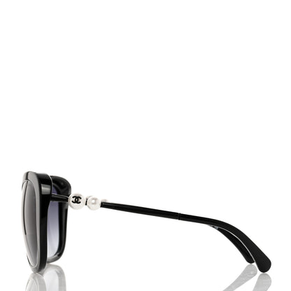 Chanel Acetate Butterfly Winter Pearl Sunglasses 5339-H-A Black 3 of 7