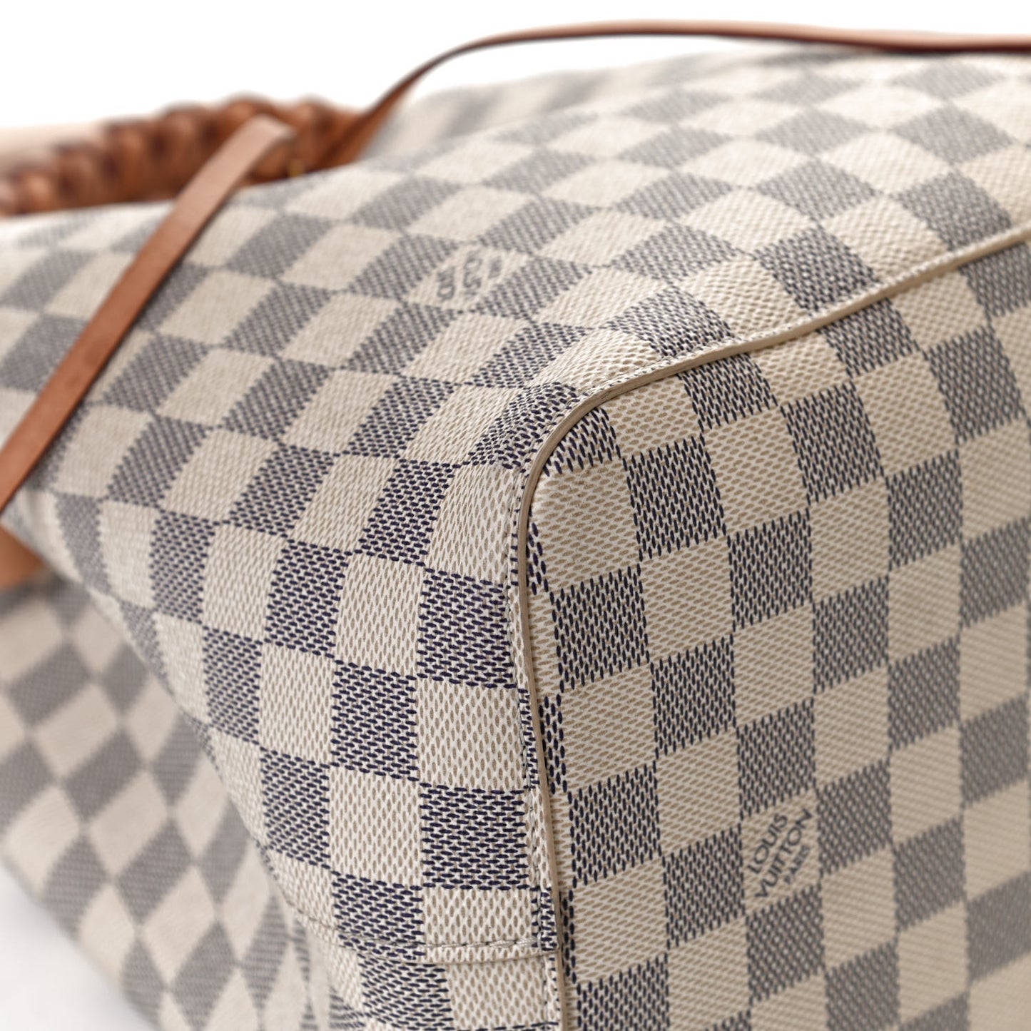 Damier Azur Braided Neonoe MM Peach Cream