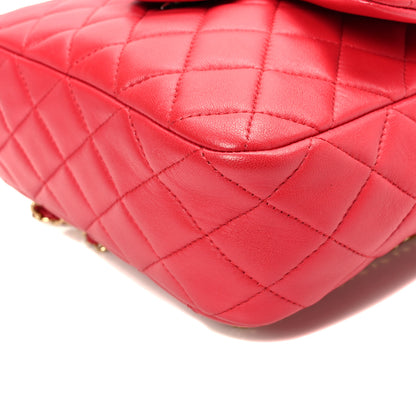 Chanel Lambskin Quilted Small in Seoul Backpack Dark Pink 10 of 10