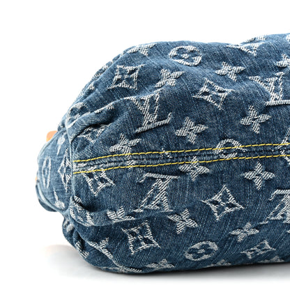 Louis Vuitton Monogram Denim Pleaty Blue 8 of 9