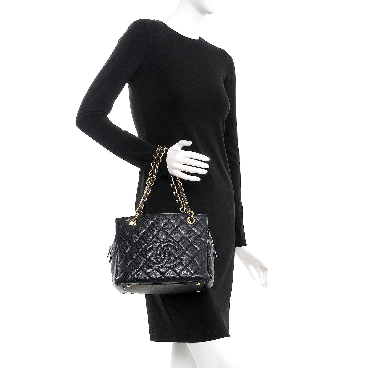 Chanel Caviar Quilted Petit Timeless Tote PTT Black 2 of 11