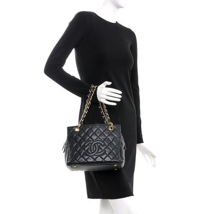 Chanel Caviar Quilted Petit Timeless Tote PTT Black 2 of 11