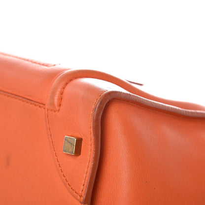 Celine Smooth Calfskin Mini Luggage Bright Orange 10 of 15