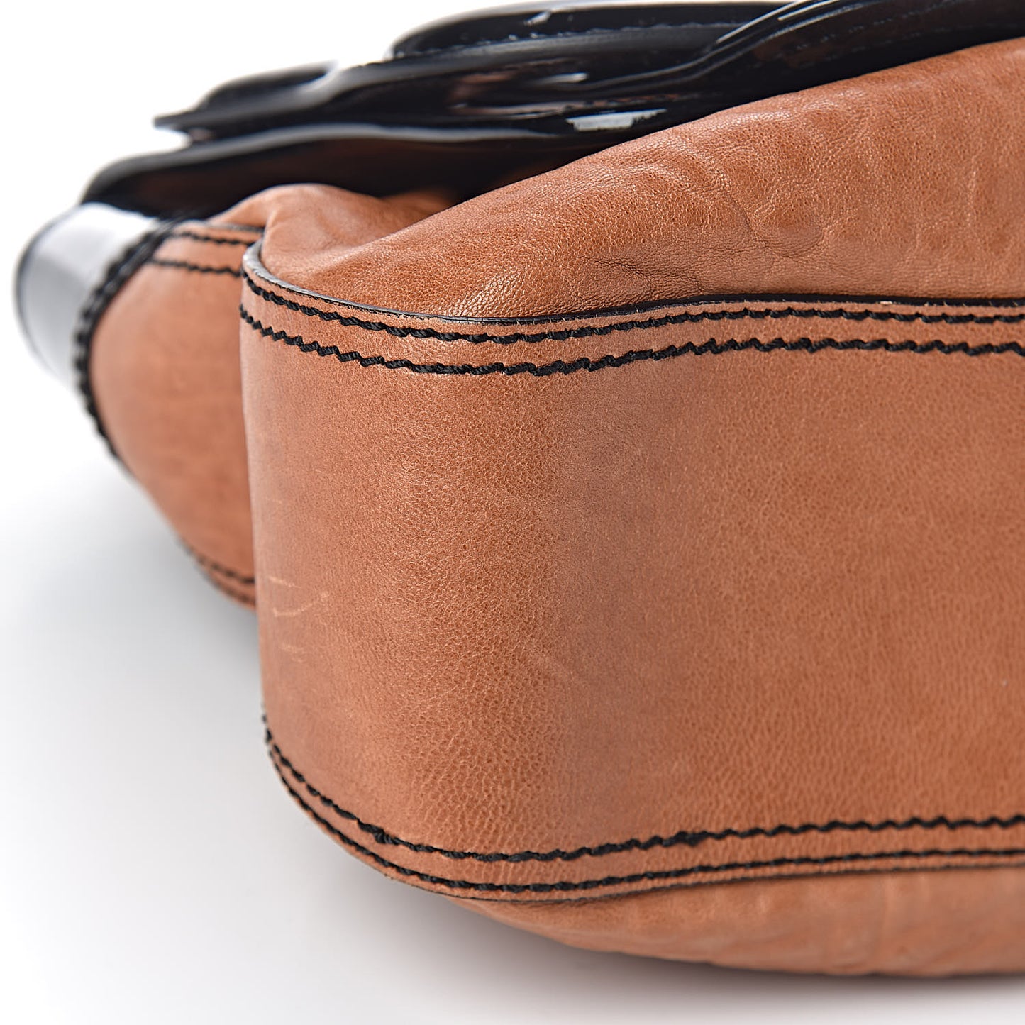 Nappa Patent B Bag Osso Black