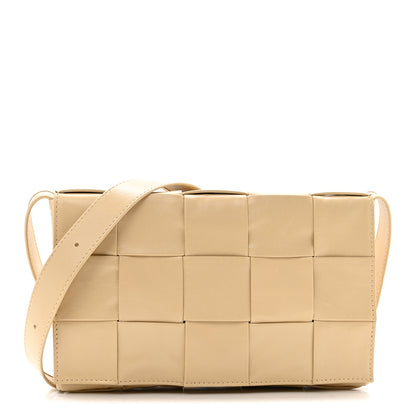 Bottega Veneta Paper Calfskin Maxi Intrecciato Cassette Crossbody Bag Porridge 1 of 13