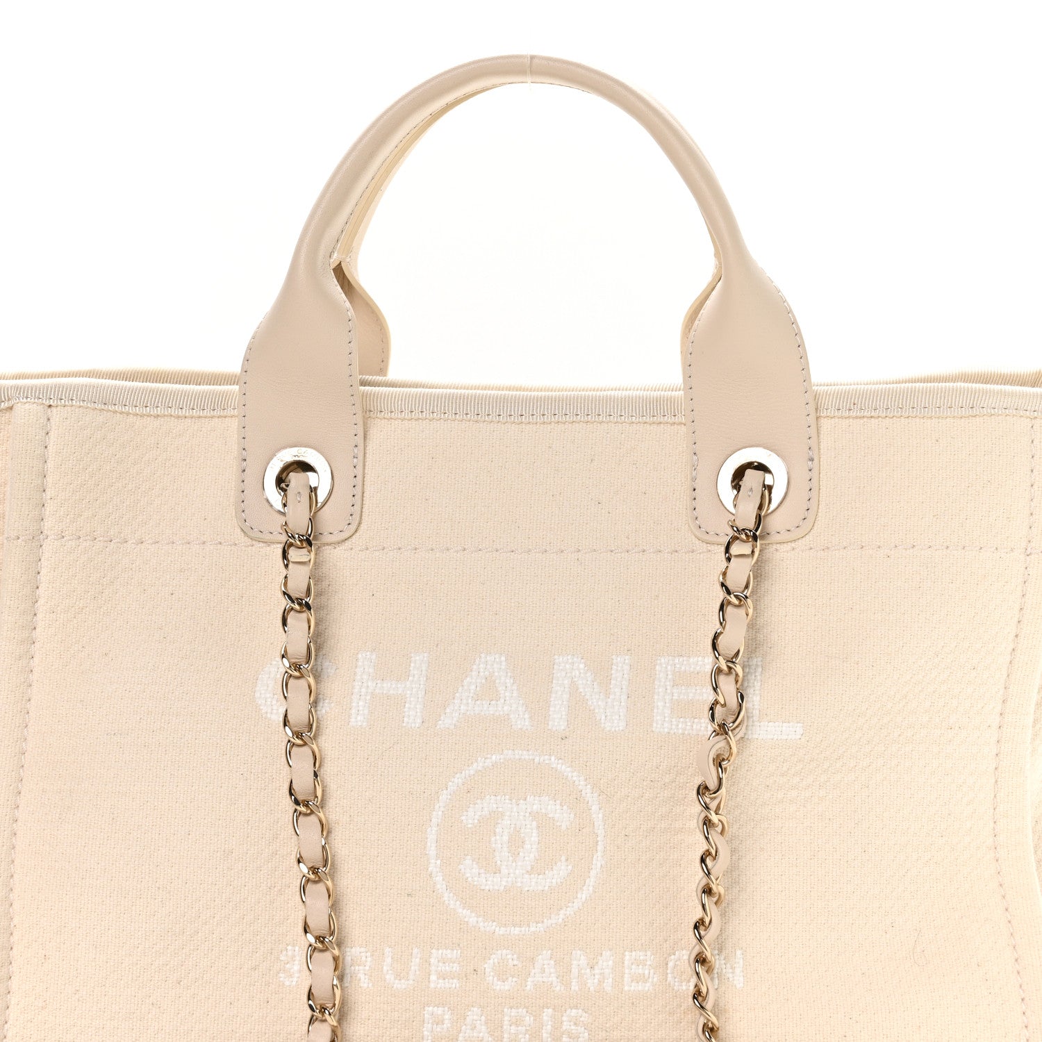Chanel Mixed Fibers Small Deauville Tote White 9 of 11