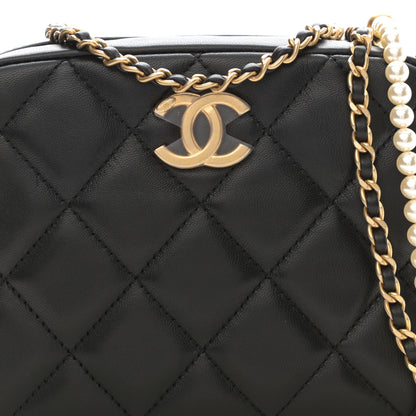 Chanel Lambskin Quilted Mini My Perfect Camera Case Black 8 of 10